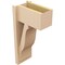 Ekena Millwork 7 1/2-in W x 12-in D x 24-in H Funston Block Rough Cedar Woodgrain TimberThane Outlooker, Primed Tan OUTUR075X12X24FST44RCPR - alternate 3
